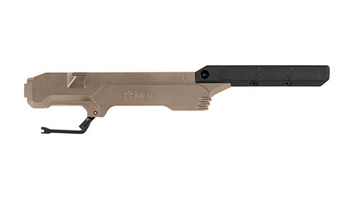 Il chassis LSS Gen3 SA di MDT offre una base essenziale per costruire il tuo fucile personalizzato, supportando forend, buttstock e accessori per ogni esigenza.